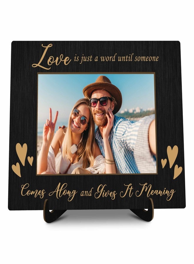 KFNER Love Picture Frame, Love Frames for Couples, Valentine's Day Photo Frame Gifts for Couples Newlyweds Wife Husband Engaged Couples Girlfriend Boyfriend, Anniversary Wedding Gifts for Her Him -27 - Image 1